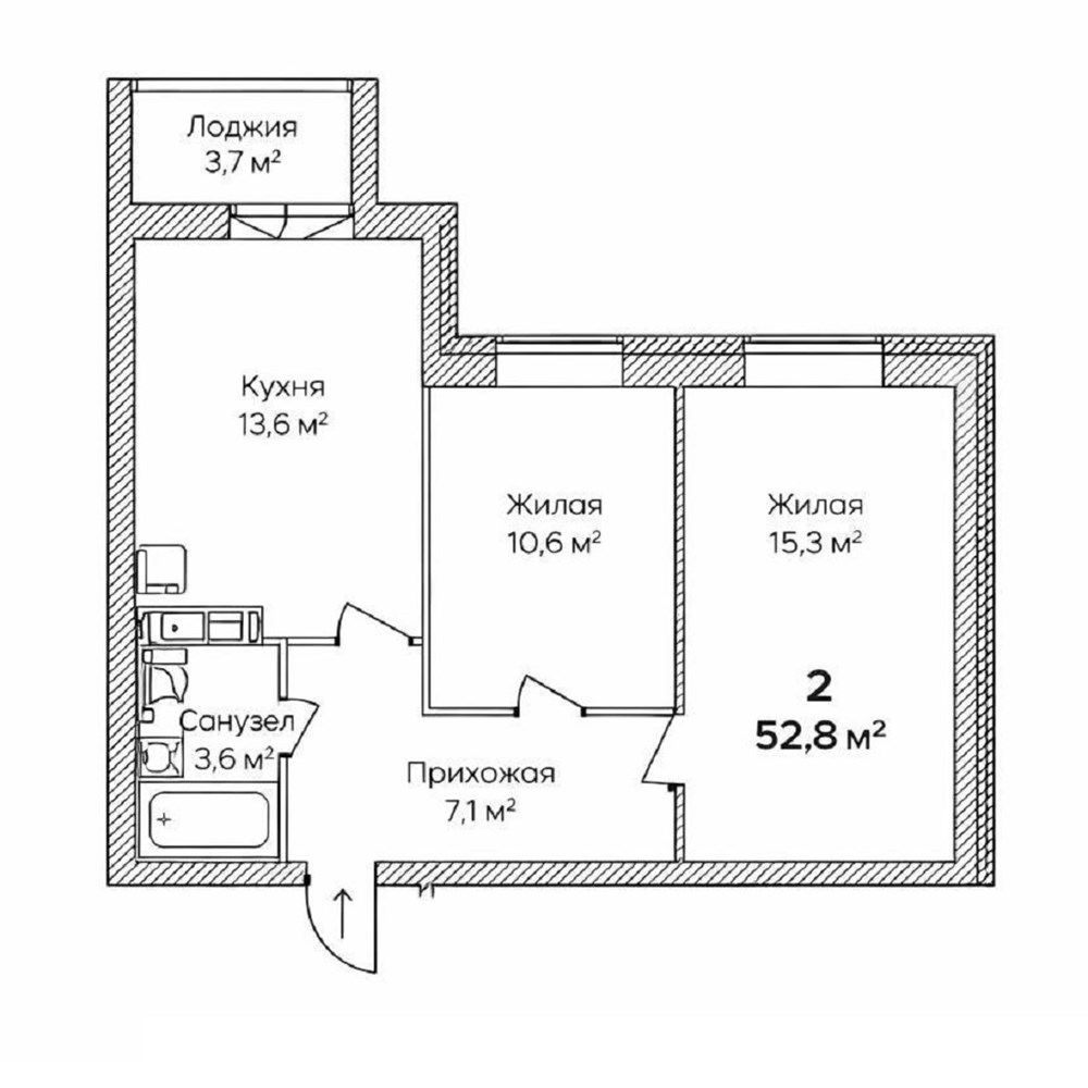 Квартира кв.27,  эт. 2